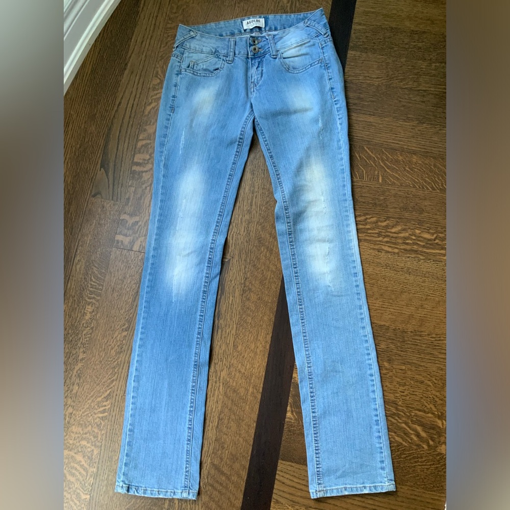 AGOLDE HOLT RENFREW Skinny Straight Leg Light Wash Women’s Jeans Reg Size 28
